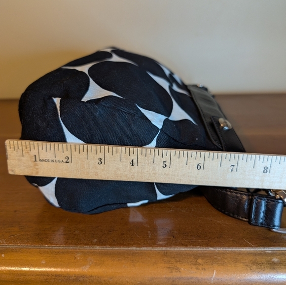 Thirty-One Handbag Purse Handbag Satchel Black White Polka Dot Pop‌ - Picture 9 of 16